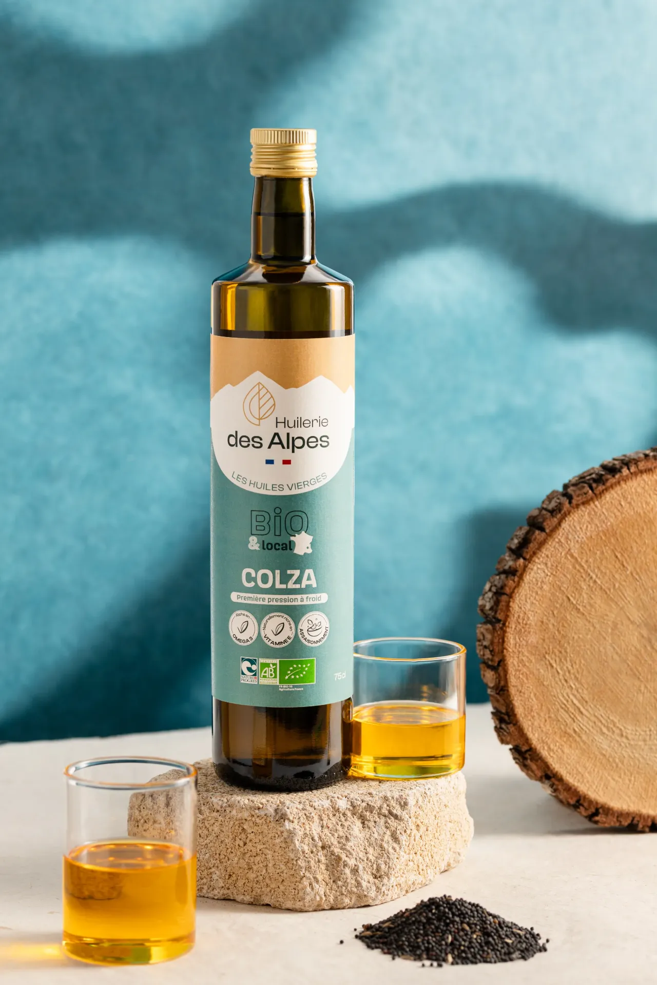 [BOU75COL-BIO] Huile de Colza Bio (75 cl, Gamme Magasins Bio)