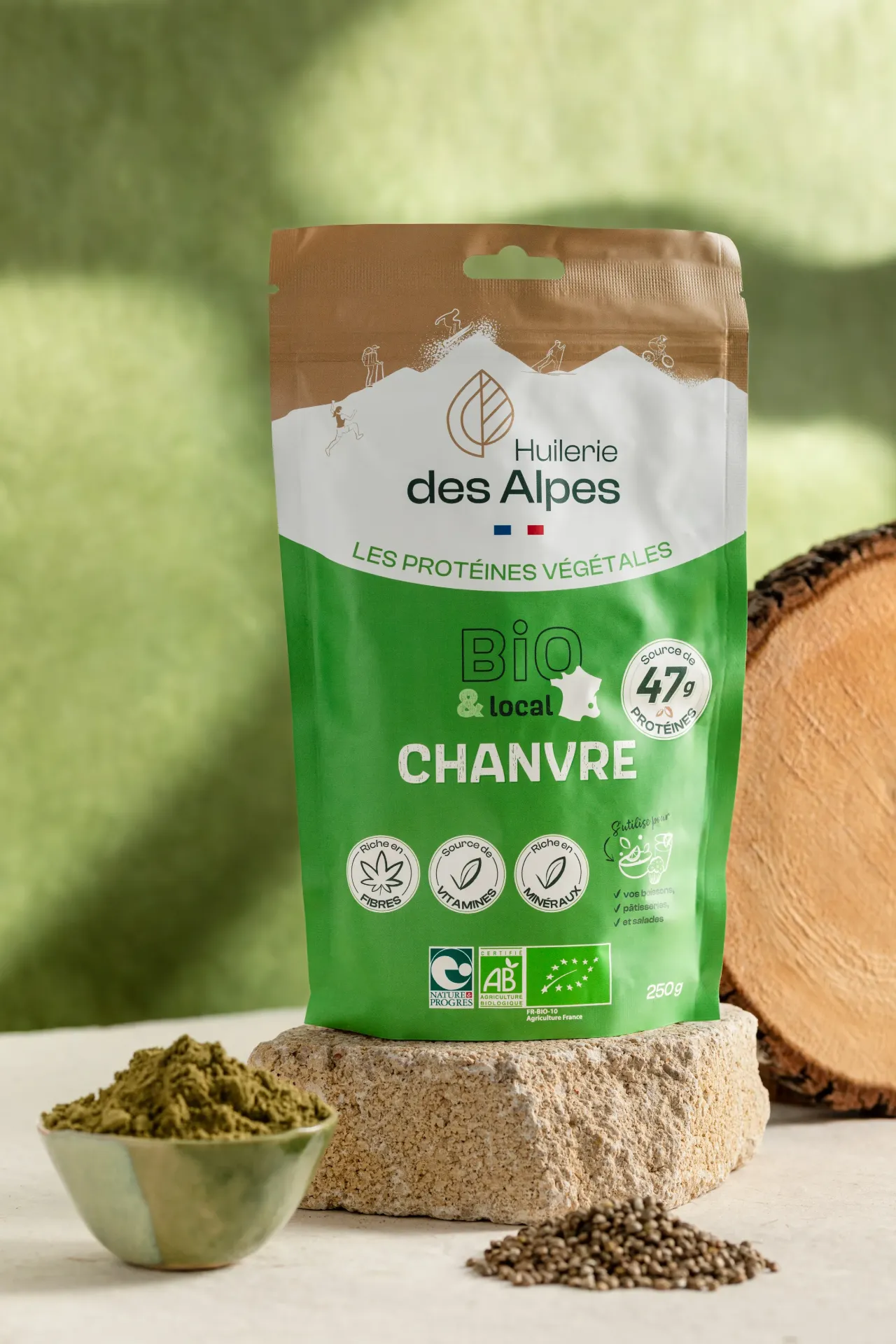 [PROT250CHA-BIO] Protéine de Chanvre BIO (Gamme Magasins Bio)