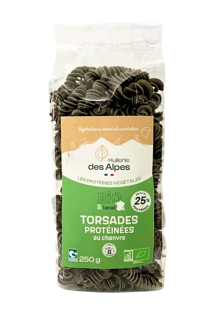 [PAT250TORSCHA-BIO] Torsades à la protéine de chanvre (Gamme Magasins Bio)