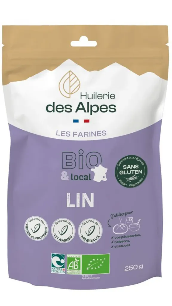 [FAR250LIN-BIO] Farine de lin BIO (Gamme Magasins Bio)